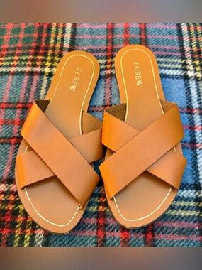 J Crew Women’s Size 8 Cyprus Brown Leather Sandals